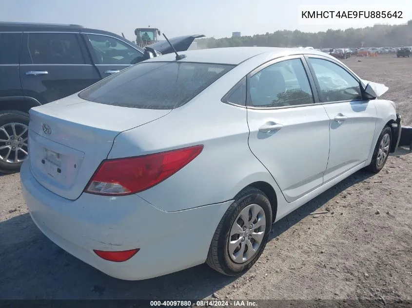 2015 Hyundai Accent Gls VIN: KMHCT4AE9FU885642 Lot: 40097880