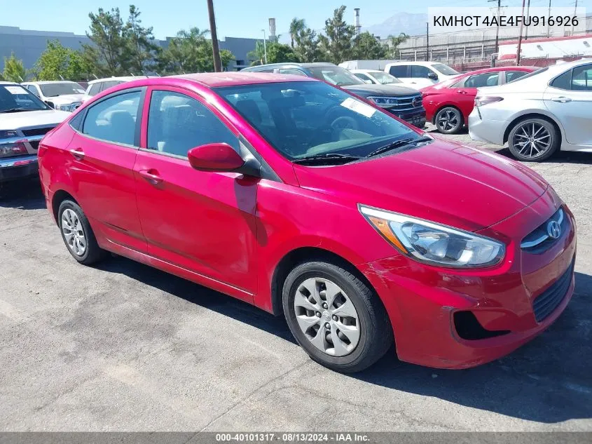 KMHCT4AE4FU916926 2015 Hyundai Accent Gls