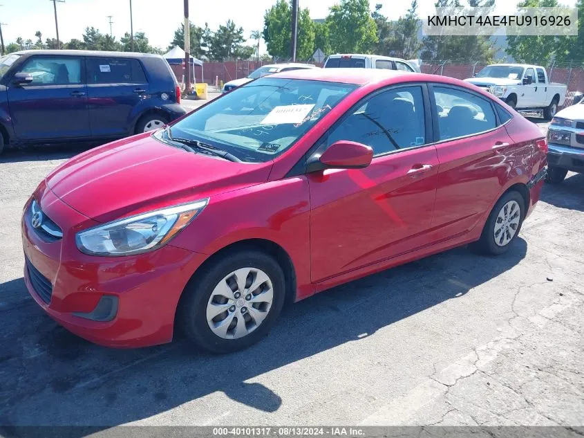 KMHCT4AE4FU916926 2015 Hyundai Accent Gls