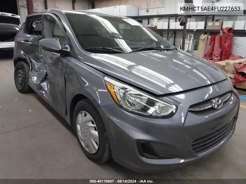 KMHCT5AE4FU227653 2015 Hyundai Accent Gs