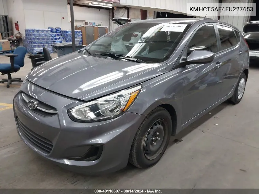 KMHCT5AE4FU227653 2015 Hyundai Accent Gs