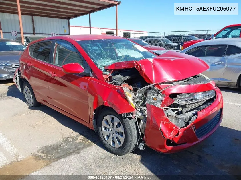 KMHCT5AEXFU206077 2015 Hyundai Accent Gs