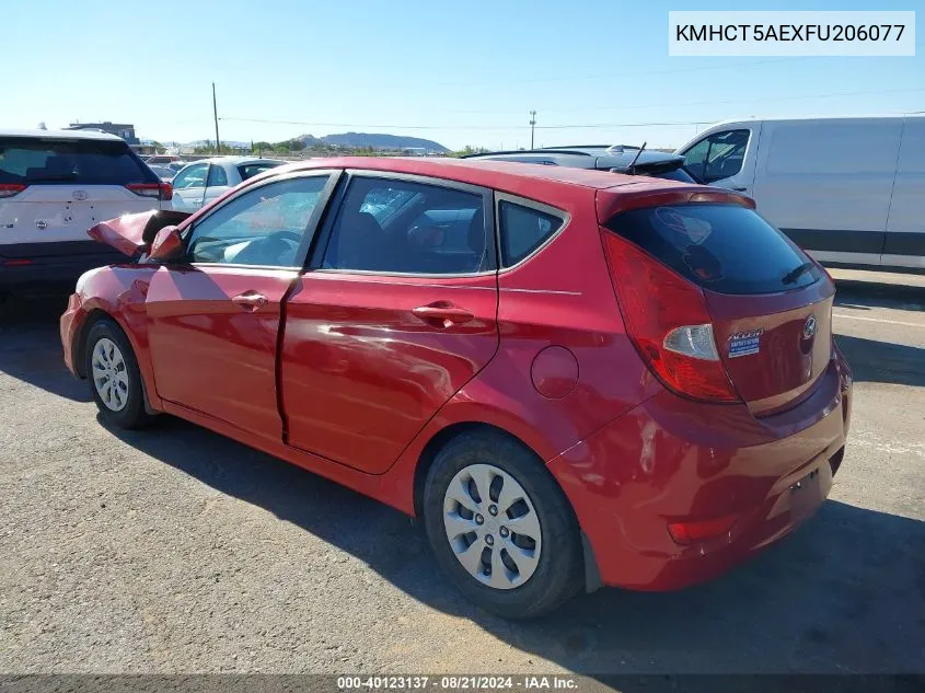 KMHCT5AEXFU206077 2015 Hyundai Accent Gs