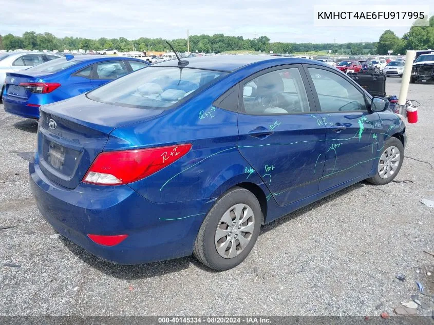 KMHCT4AE6FU917995 2015 Hyundai Accent Gls