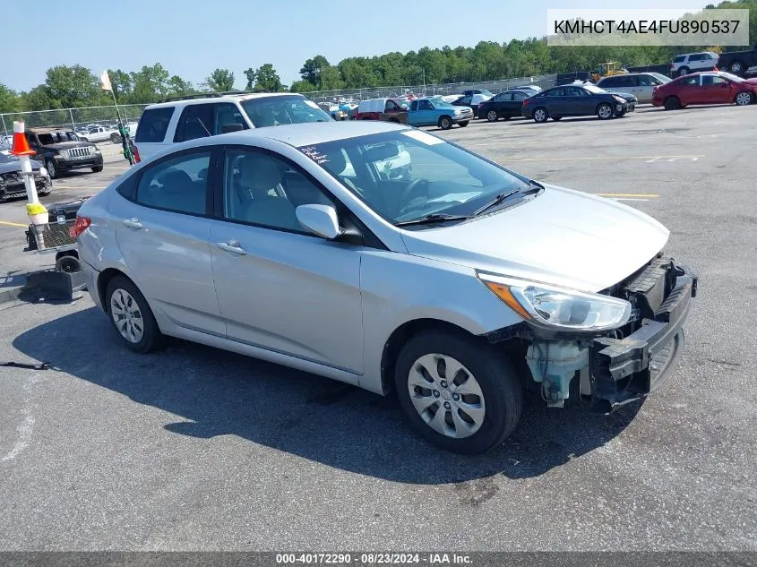 2015 Hyundai Accent Gls VIN: KMHCT4AE4FU890537 Lot: 40172290