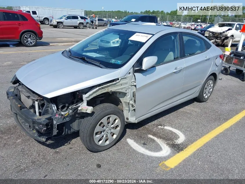 2015 Hyundai Accent Gls VIN: KMHCT4AE4FU890537 Lot: 40172290