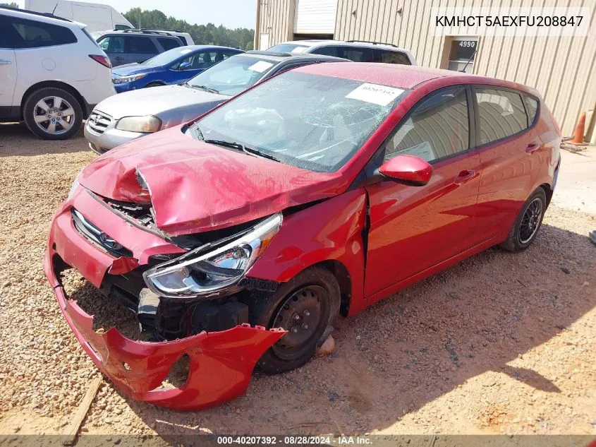 KMHCT5AEXFU208847 2015 Hyundai Accent Gs