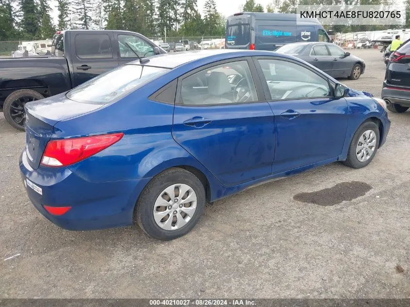 KMHCT4AE8FU820765 2015 Hyundai Accent Gls