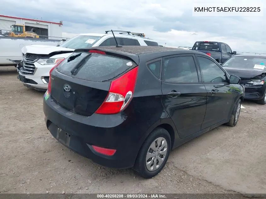 KMHCT5AEXFU228225 2015 Hyundai Accent Gs