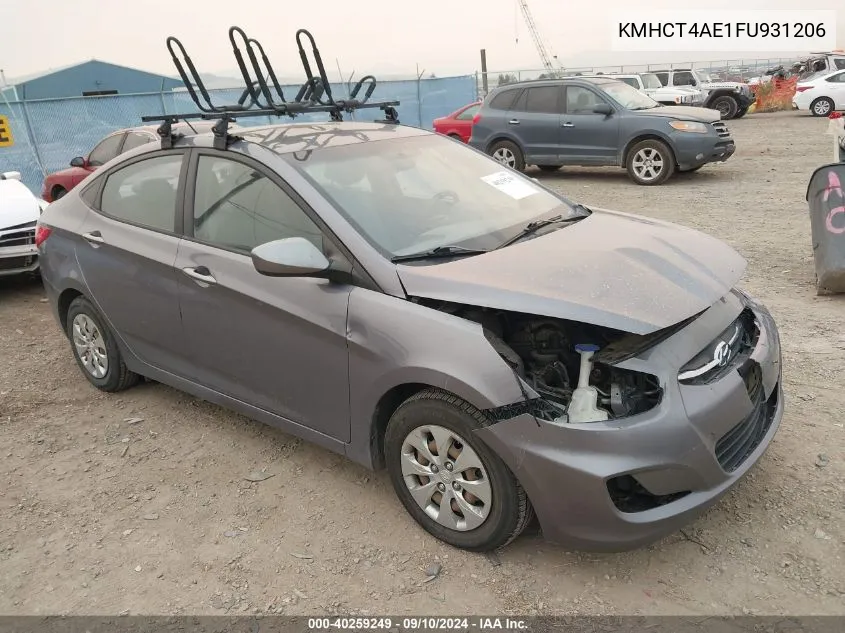 KMHCT4AE1FU931206 2015 Hyundai Accent Gls