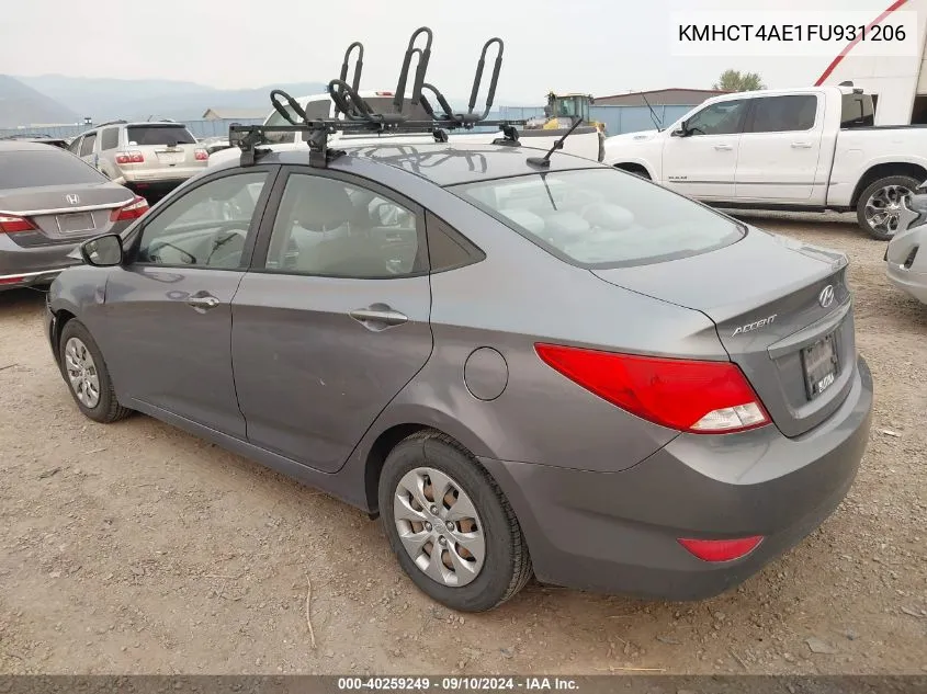 KMHCT4AE1FU931206 2015 Hyundai Accent Gls