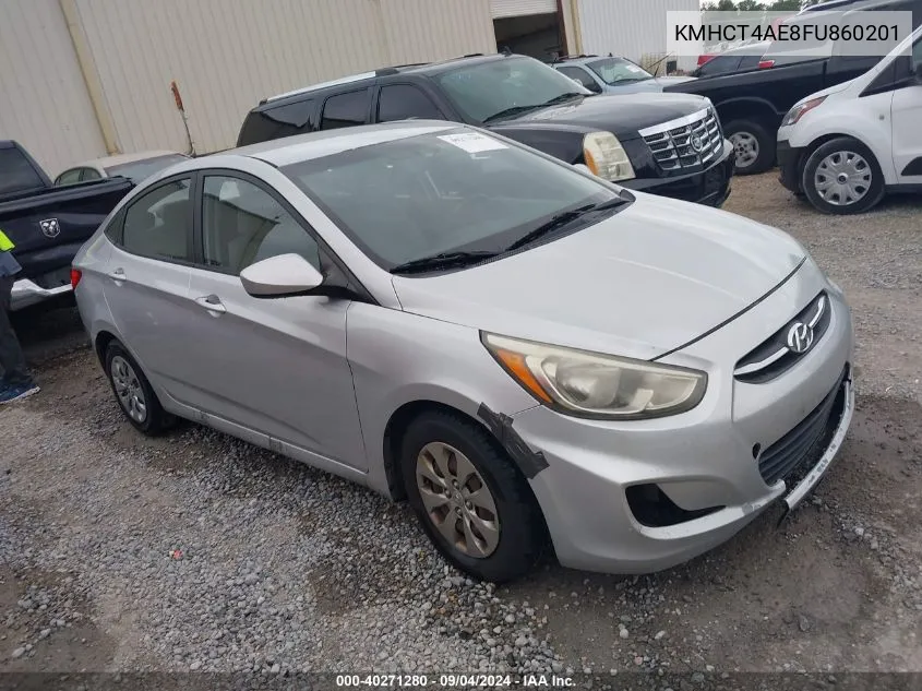 2015 Hyundai Accent Gls VIN: KMHCT4AE8FU860201 Lot: 40271280