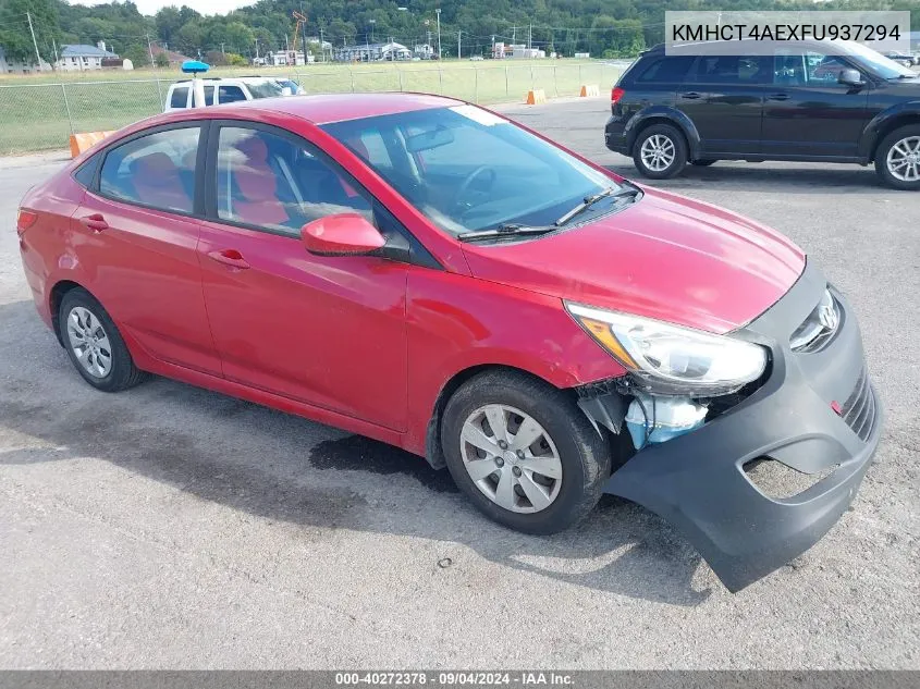 2015 Hyundai Accent Gls VIN: KMHCT4AEXFU937294 Lot: 40272378