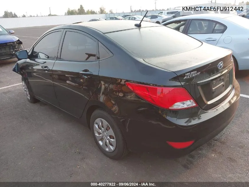 2015 Hyundai Accent Gls VIN: KMHCT4AE6FU912442 Lot: 40277922