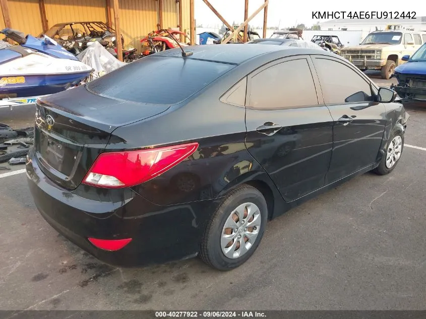 2015 Hyundai Accent Gls VIN: KMHCT4AE6FU912442 Lot: 40277922