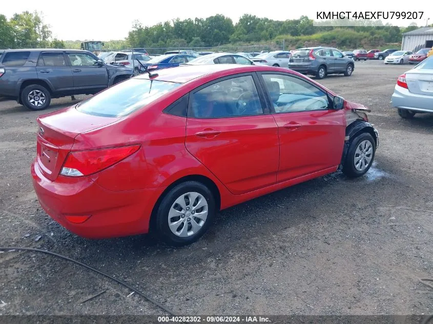 2015 Hyundai Accent Gls VIN: KMHCT4AEXFU799207 Lot: 40282302