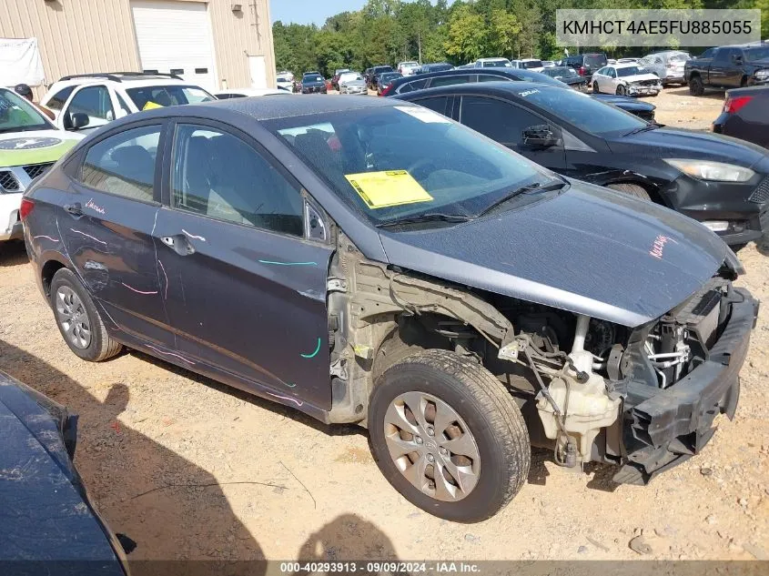 2015 Hyundai Accent Gls VIN: KMHCT4AE5FU885055 Lot: 40293913