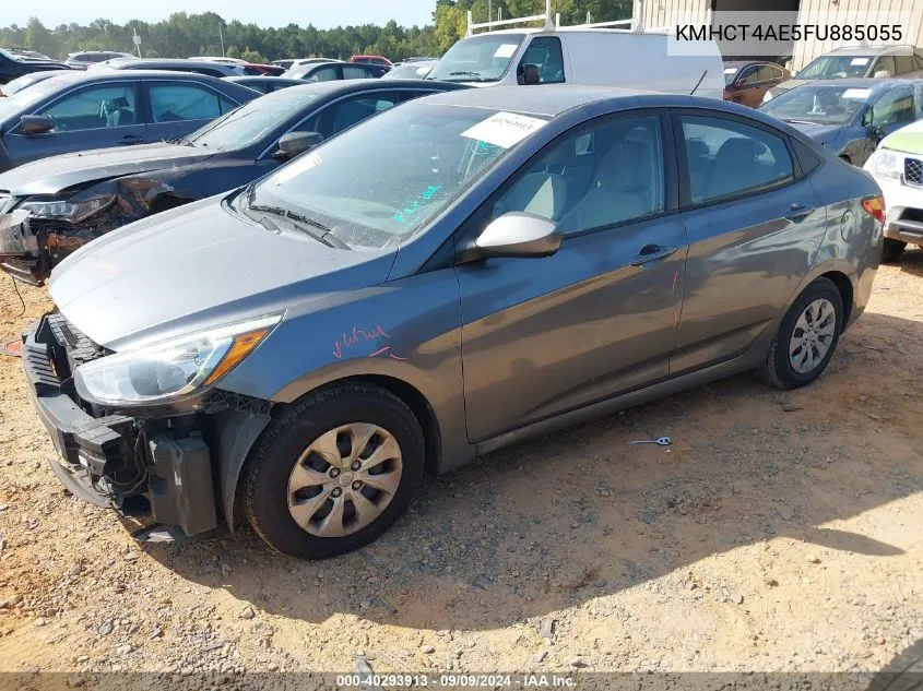 2015 Hyundai Accent Gls VIN: KMHCT4AE5FU885055 Lot: 40293913