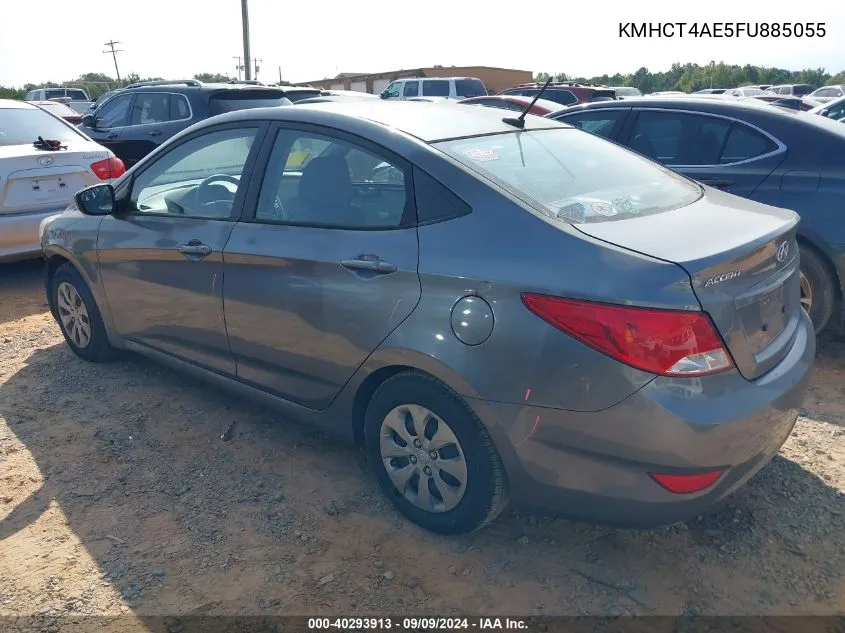 2015 Hyundai Accent Gls VIN: KMHCT4AE5FU885055 Lot: 40293913