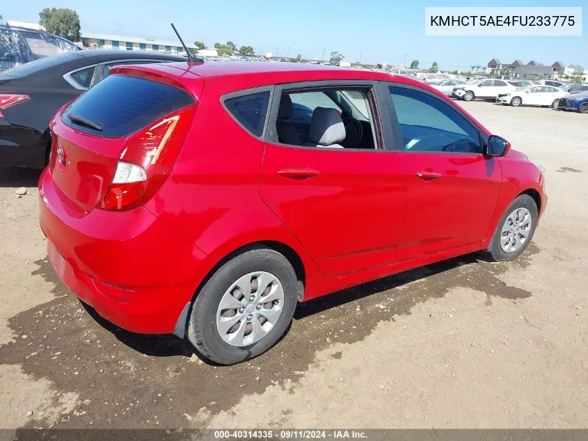 KMHCT5AE4FU233775 2015 Hyundai Accent Gs