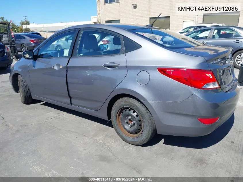 2015 Hyundai Accent Gls VIN: KMHCT4AEXFU912086 Lot: 40315418