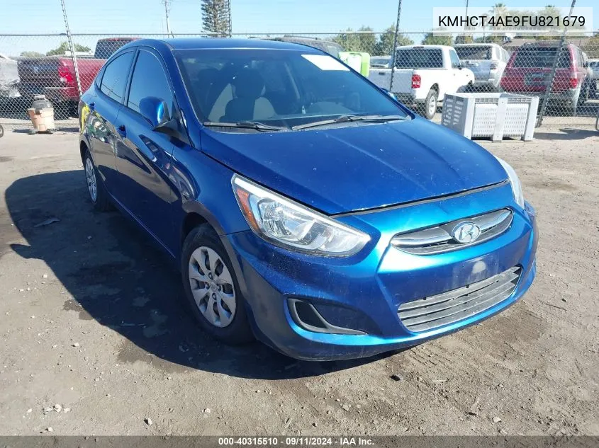 2015 Hyundai Accent Gls VIN: KMHCT4AE9FU821679 Lot: 40315510