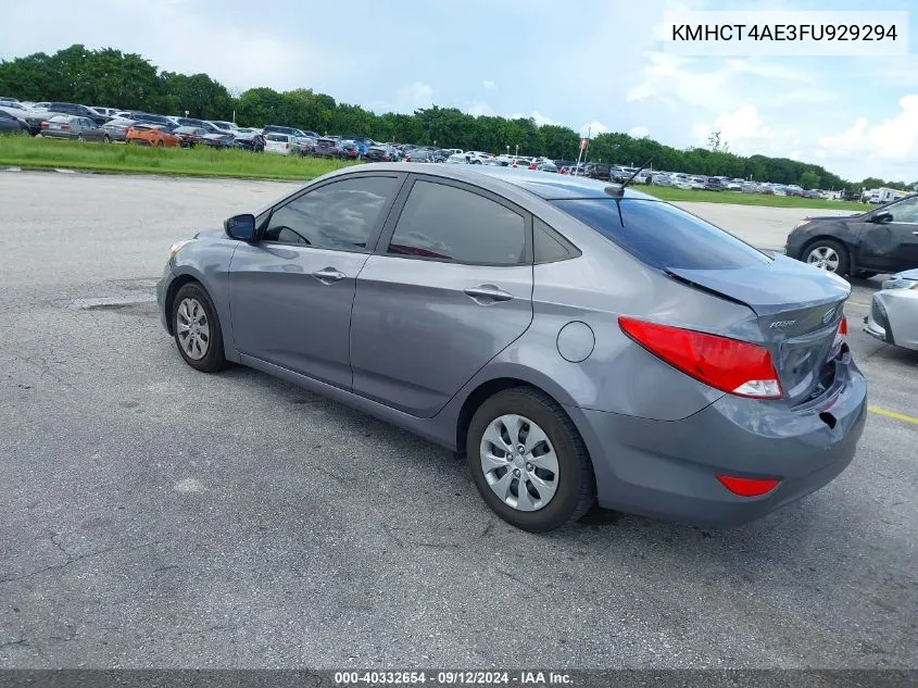 KMHCT4AE3FU929294 2015 Hyundai Accent Gls