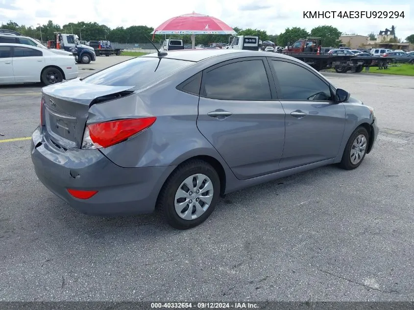 KMHCT4AE3FU929294 2015 Hyundai Accent Gls