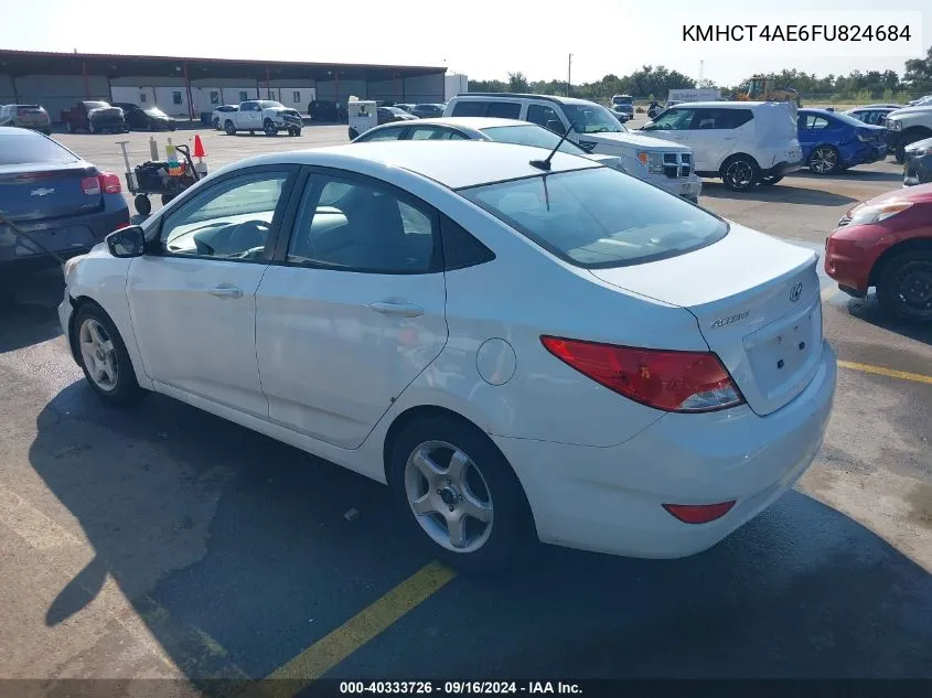 KMHCT4AE6FU824684 2015 Hyundai Accent Gls