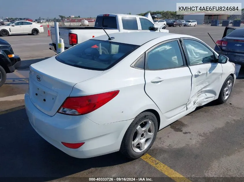 KMHCT4AE6FU824684 2015 Hyundai Accent Gls