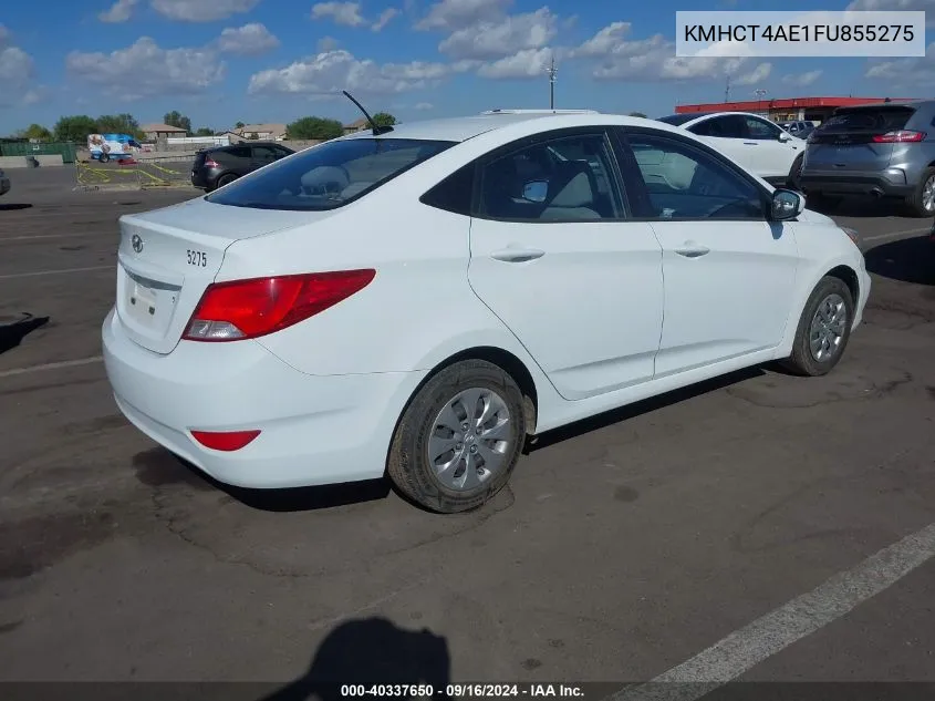 2015 Hyundai Accent Gls VIN: KMHCT4AE1FU855275 Lot: 40337650