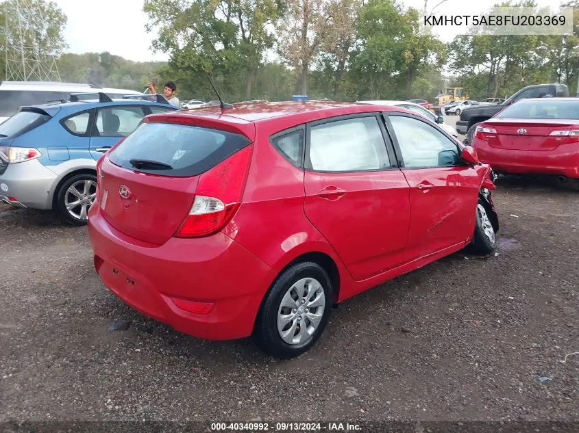 KMHCT5AE8FU203369 2015 Hyundai Accent Gs