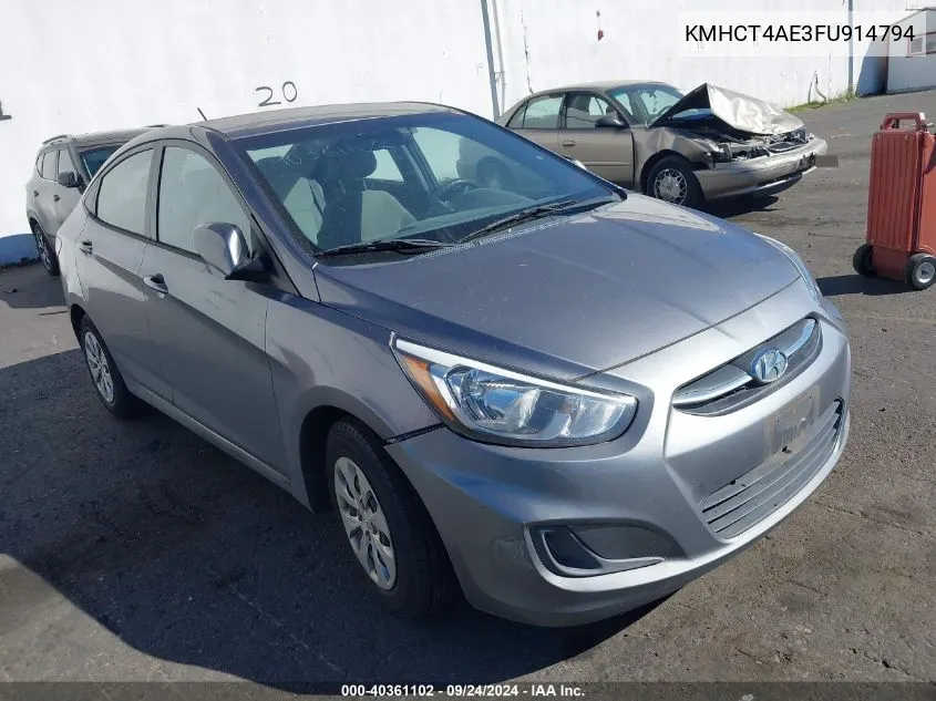 2015 Hyundai Accent Gls VIN: KMHCT4AE3FU914794 Lot: 40361102