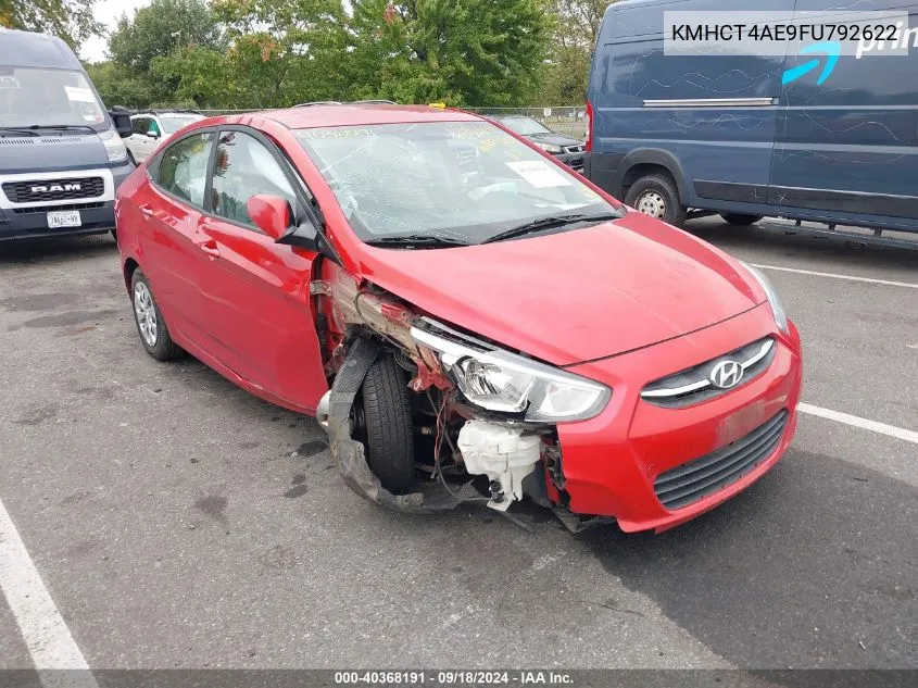 KMHCT4AE9FU792622 2015 Hyundai Accent Gls