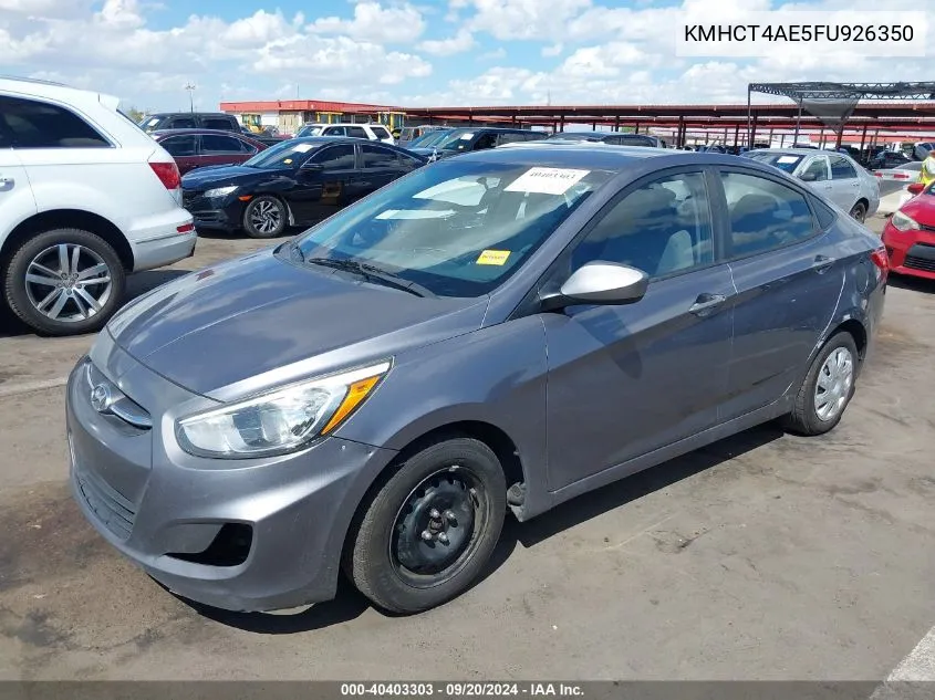 KMHCT4AE5FU926350 2015 Hyundai Accent Gls