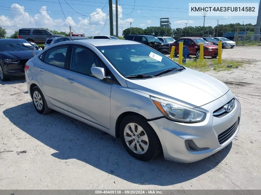 2015 Hyundai Accent Gls VIN: KMHCT4AE3FU814582 Lot: 40405138