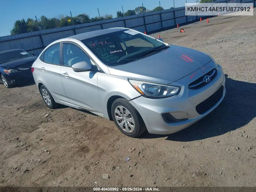 2015 Hyundai Accent Gls VIN: KMHCT4AE5FU877912 Lot: 40435992