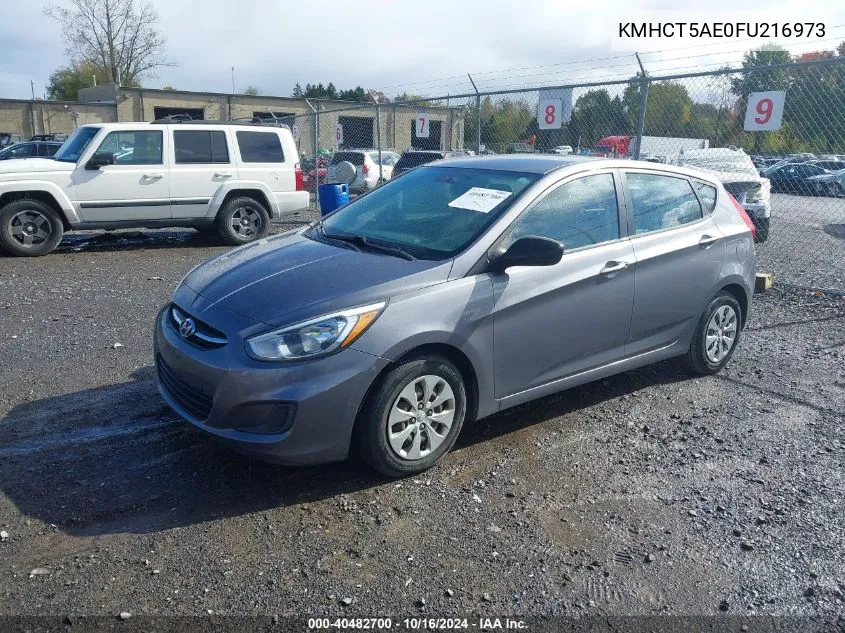 2015 Hyundai Accent Gs VIN: KMHCT5AE0FU216973 Lot: 40482700