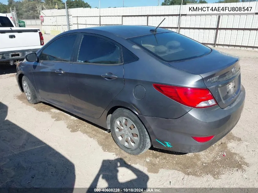 KMHCT4AE4FU808547 2015 Hyundai Accent Gls