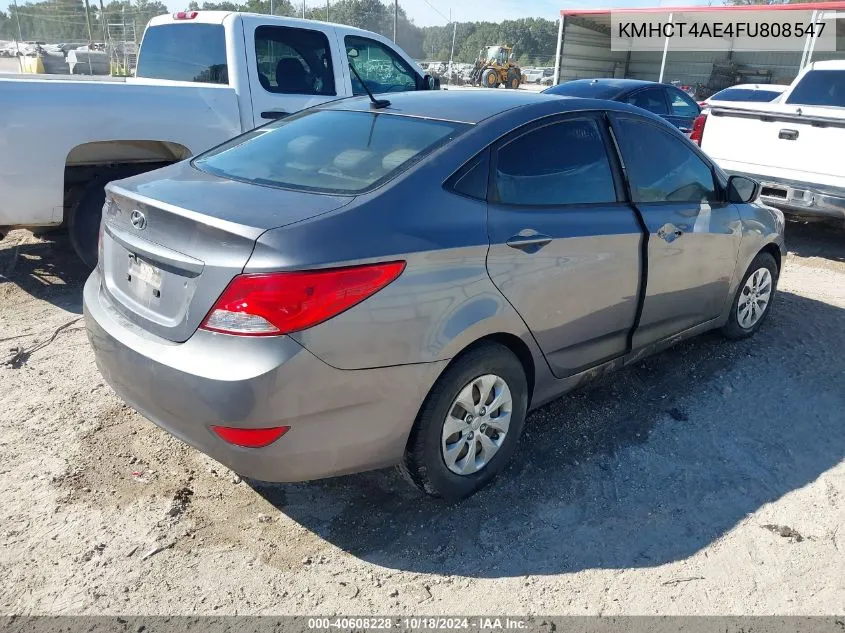 2015 Hyundai Accent Gls VIN: KMHCT4AE4FU808547 Lot: 40608228