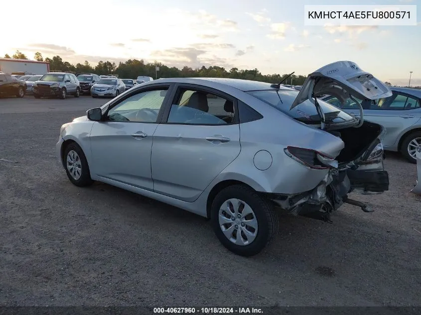 KMHCT4AE5FU800571 2015 Hyundai Accent Gls