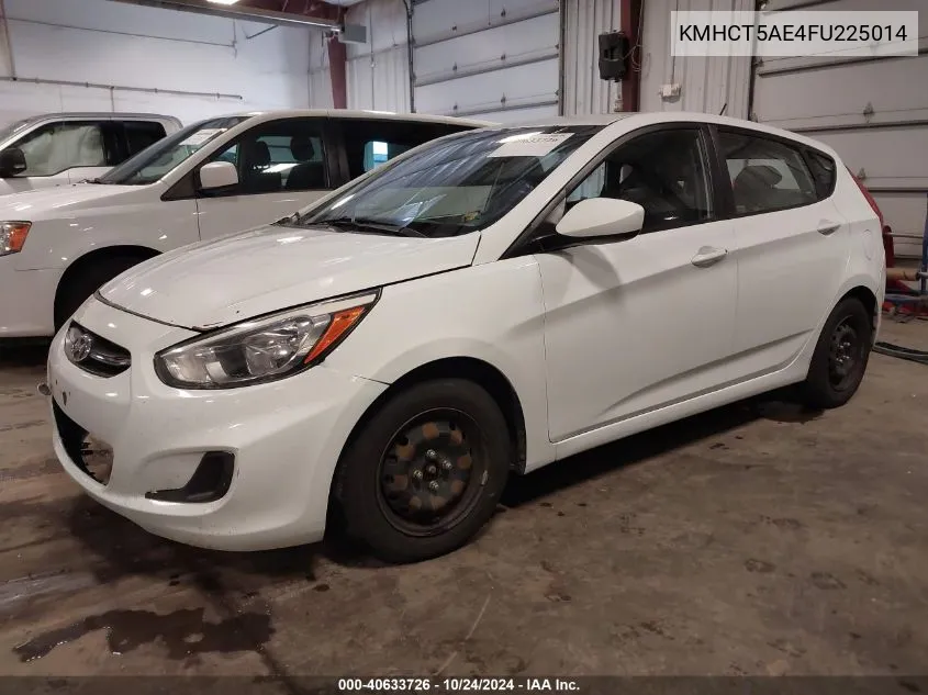 2015 Hyundai Accent Gs VIN: KMHCT5AE4FU225014 Lot: 40633726