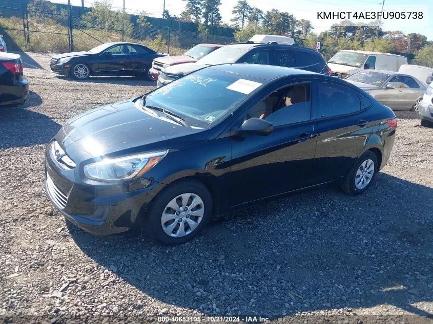 KMHCT4AE3FU905738 2015 Hyundai Accent Gls