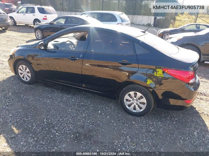 KMHCT4AE3FU905738 2015 Hyundai Accent Gls