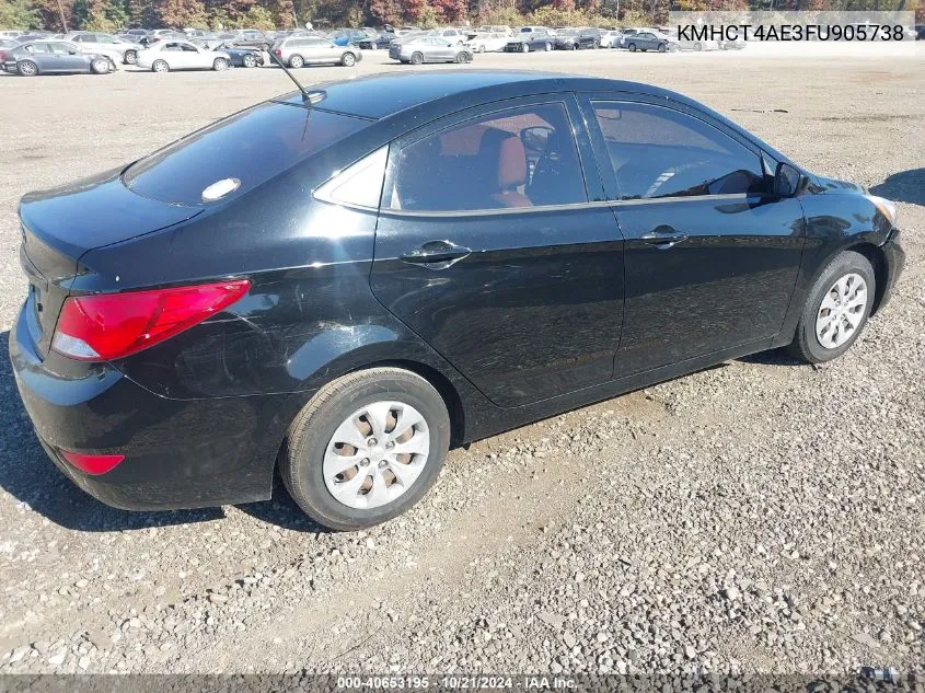 KMHCT4AE3FU905738 2015 Hyundai Accent Gls