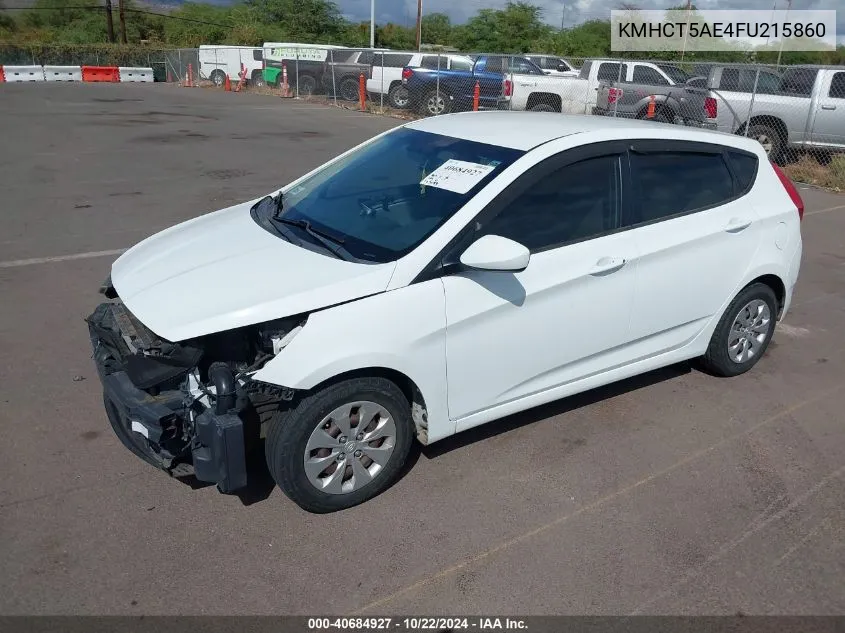 KMHCT5AE4FU215860 2015 Hyundai Accent Gs