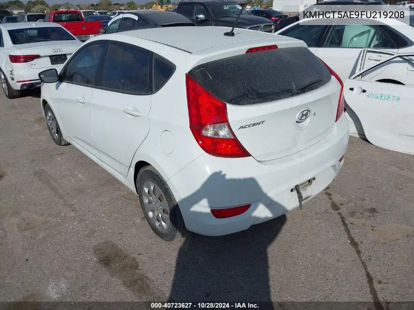 KMHCT5AE9FU219208 2015 Hyundai Accent Gs