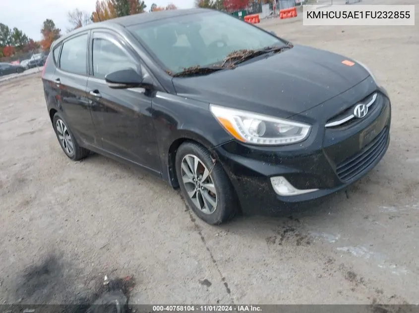 2015 Hyundai Accent Sport VIN: KMHCU5AE1FU232855 Lot: 40758104