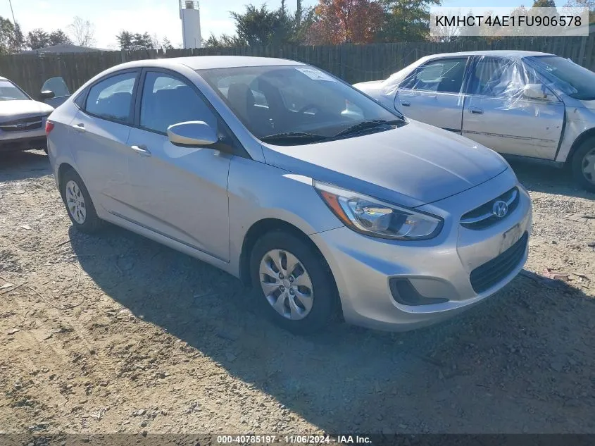 2015 Hyundai Accent Gls VIN: KMHCT4AE1FU906578 Lot: 40785197