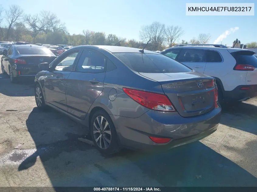 2015 Hyundai Accent Gls VIN: KMHCU4AE7FU823217 Lot: 40788174